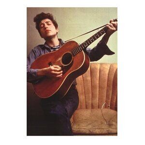 Bob Dylan Young With Guitar Music Poster 170